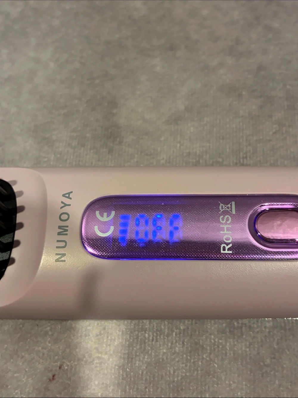 GoBrush Pro Heated Straightening Brush - Purple/Black